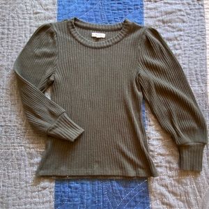 Size S Madewell Balloon Sleeve Sweater - Light EUC